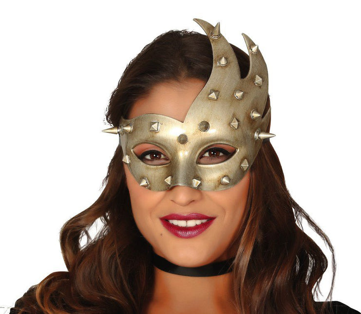 Halloween Masker Studs Zilver van Fiestas Guirca koop je bij Partywinkel