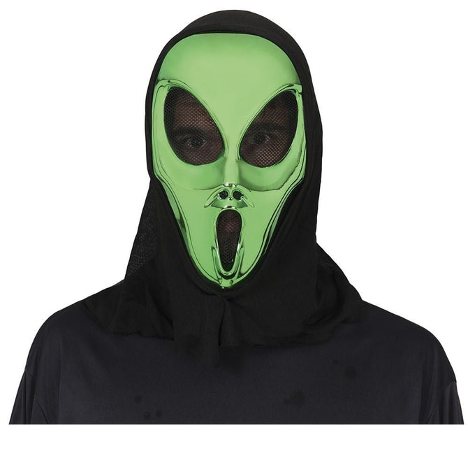 Halloween Masker Vreemdeling Met Kap - Partywinkel - 8434077200544