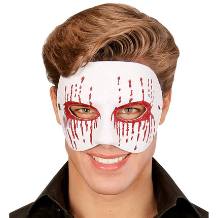 Halloween Masker Wit Psychopaat van Widmann koop je bij Partywinkel