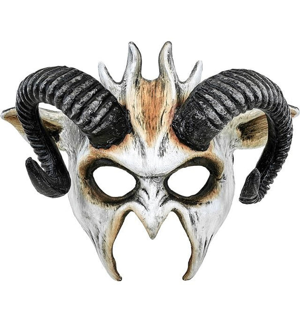 Halloween Masker Zwart Wit Bok van Widmann koop je bij Partywinkel