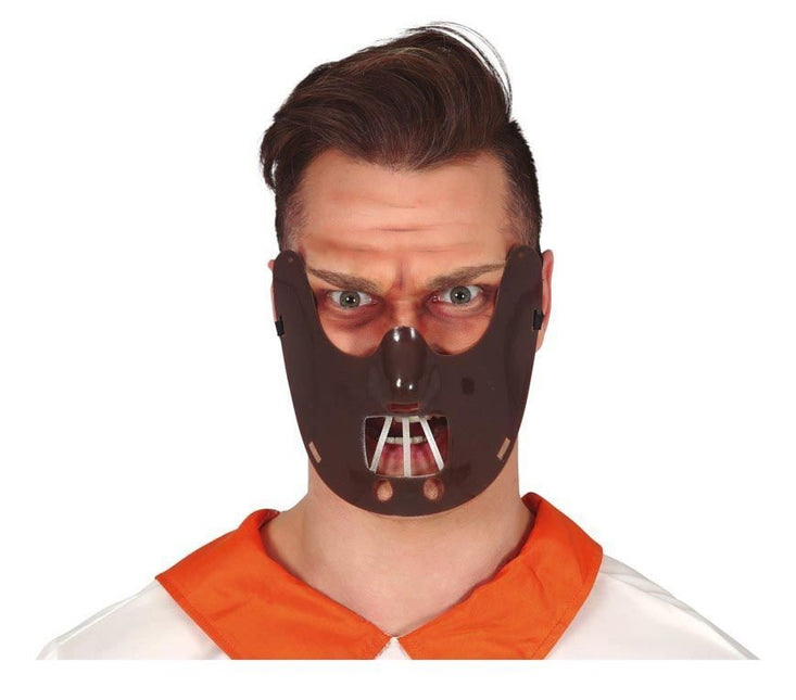 Halloween Mondmasker Bruin van Fiestas Guirca koop je bij Partywinkel