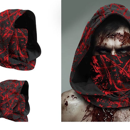 Halloween Muts Zwart Bloed Spetters van Fiestas Guirca koop je bij Partywinkel
