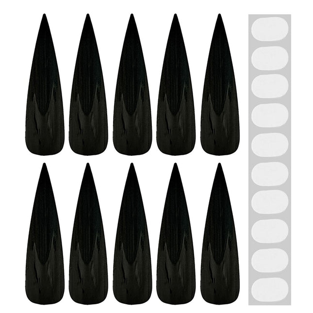 Halloween Nagelstickers Zwart 10st van Widmann koop je bij Partywinkel