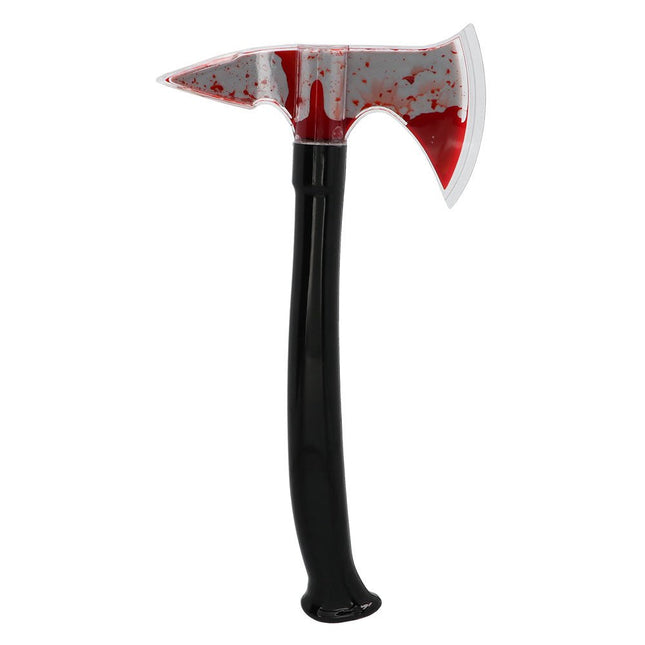 Halloween Nep Bijl Met Bloed 34cm van Boland koop je bij Partywinkel