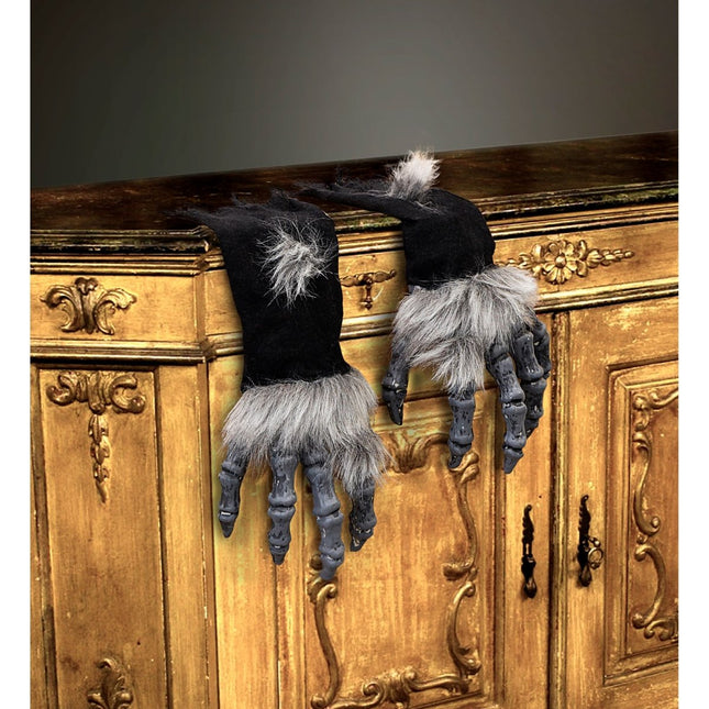 Halloween Nep Hand Monster Met Vacht van Widmann koop je bij Partywinkel