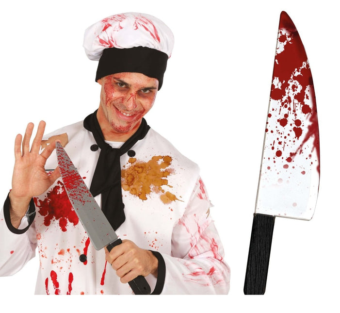 Halloween Nep Mes Bloederig 42cm - Partywinkel - 8434077190937