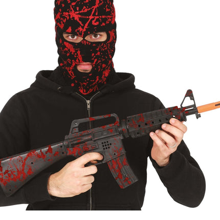 Halloween Nep Pistool Bloederig 59cm - Partywinkel - 8434077165102