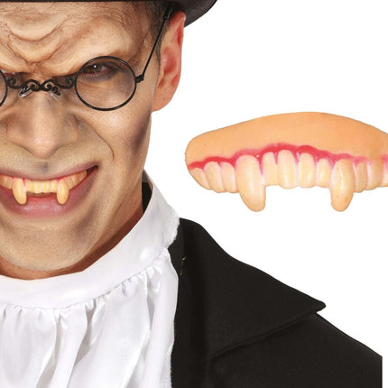 Halloween Nep Tanden Geel Vampier - Partywinkel - 8434077209073