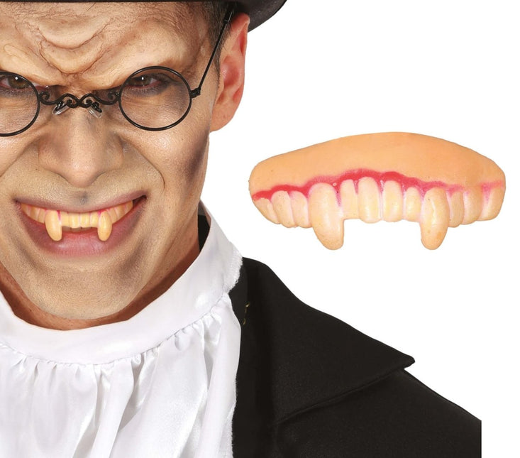 Halloween Nep Tanden Geel Vampier - Partywinkel - 8434077209073