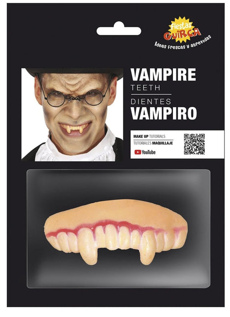 Halloween Nep Tanden Wit Vampier - Partywinkel - 8434077209066