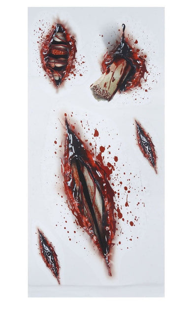 Halloween Nep Tattoos Open Wonden van Fiestas Guirca koop je bij Partywinkel