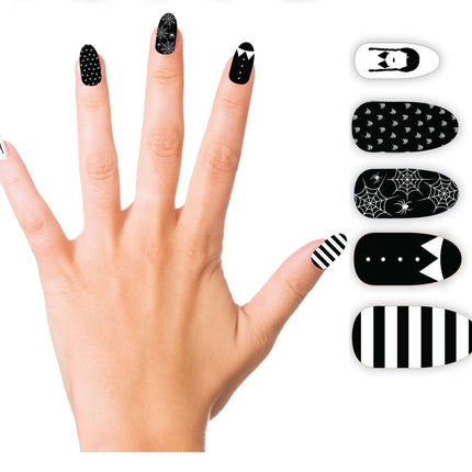 Halloween Nepnagels Zwart Gotisch - Partywinkel - 8434077159071
