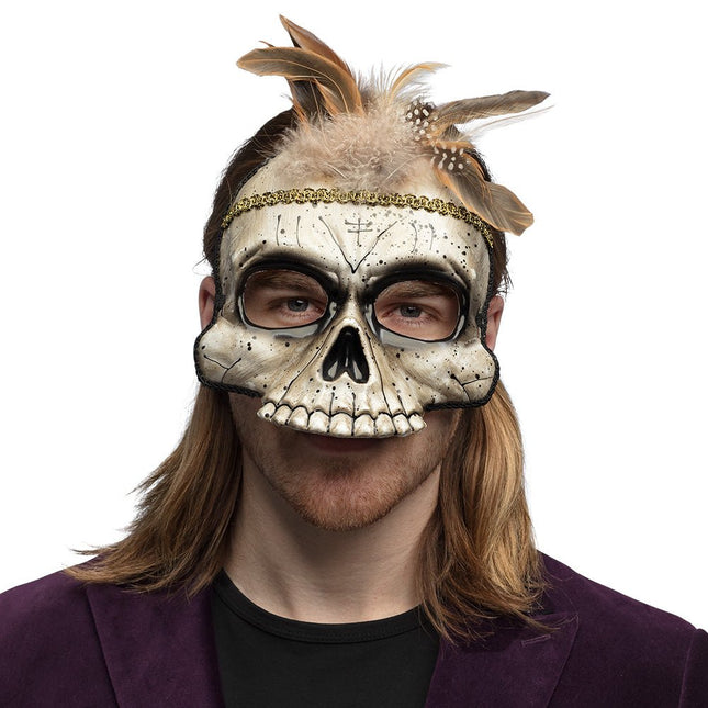 Halloween Oogmasker Voodoo Damballa van Boland koop je bij Partywinkel
