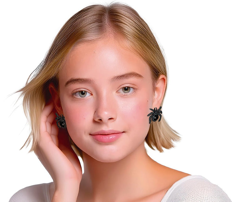 Halloween Oorbellen Spinnen 2,5cm van Fiestas Guirca koop je bij Partywinkel