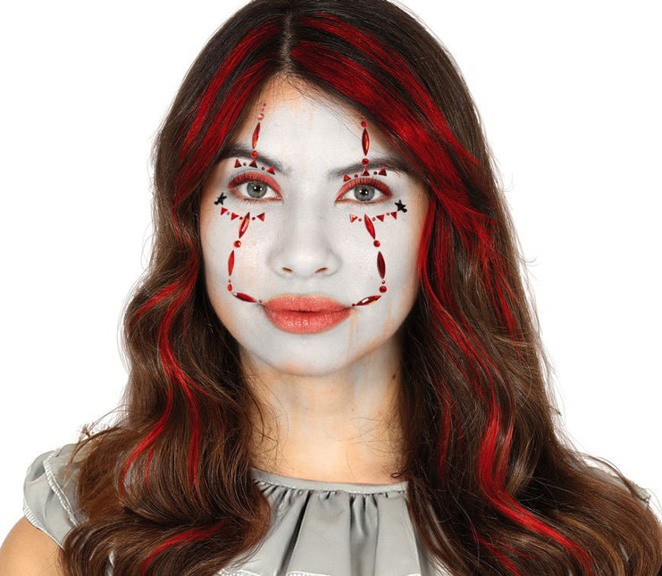 Halloween Plak Diamantjes Clown van Fiestas Guirca koop je bij Partywinkel