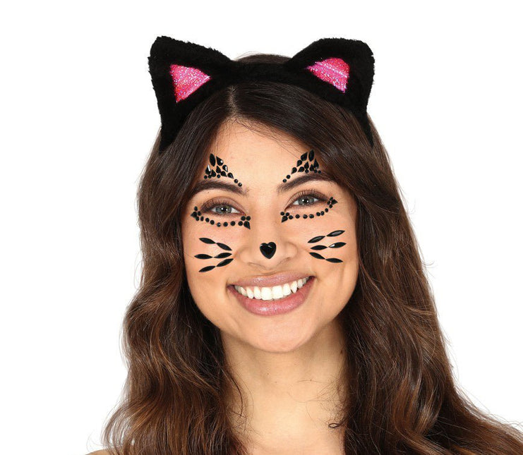 Halloween Plak Diamantjes Kat van Fiestas Guirca koop je bij Partywinkel