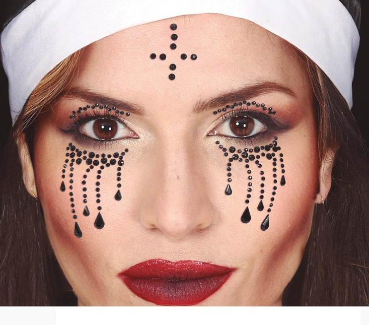 Halloween Plak Diamantjes Non van Fiestas Guirca koop je bij Partywinkel