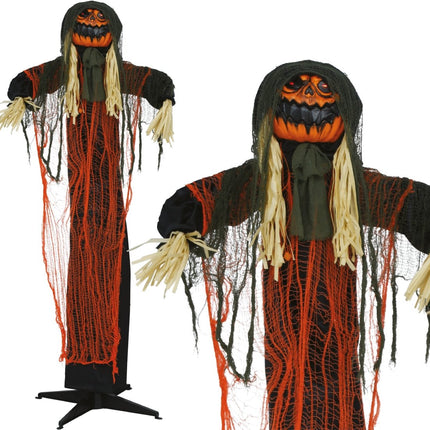 Halloween Pompoen Licht, Geluid En Beweging 1,85m van Fiestas Guirca koop je bij Partywinkel