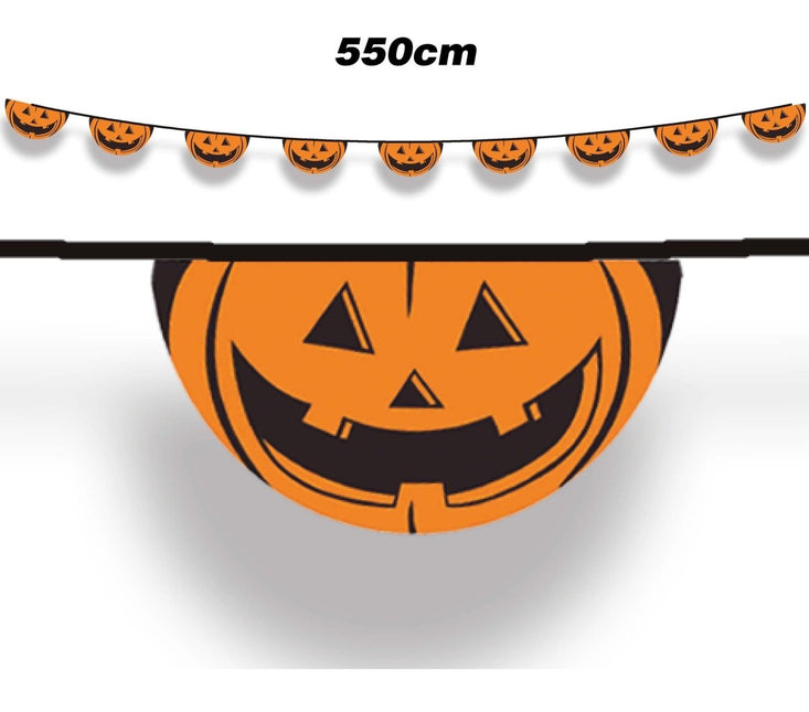 Halloween Pompoen Vlaggenlijn van Fiestas Guirca koop je bij Partywinkel