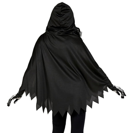Halloween Poncho Skelet van Widmann koop je bij Partywinkel