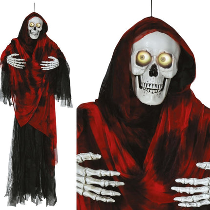 Halloween Pop Skelet Met Licht En Beweegbare Ogen 1,7m van Fiestas Guirca koop je bij Partywinkel