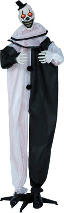 Halloween Pop Staande Clown Met Licht, Geluid En Beweging 2,05m van Fiestas Guirca koop je bij Partywinkel