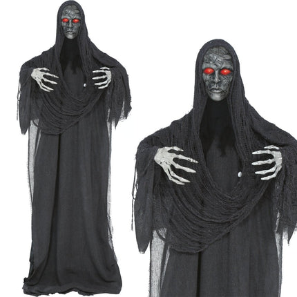 Halloween Pop Vrouwelijke Geest Met Licht, Geluid En Beweging 1,75m van Fiestas Guirca koop je bij Partywinkel