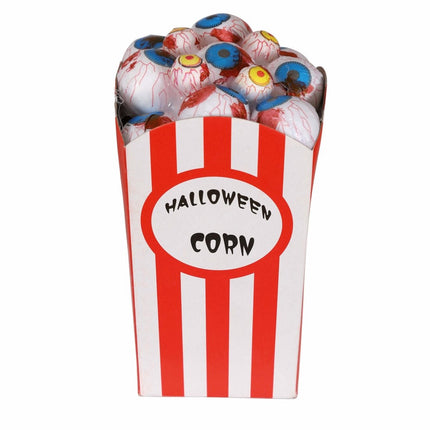 Halloween Popcorn Bakje Oogballen 16cm van Fiestas Guirca koop je bij Partywinkel