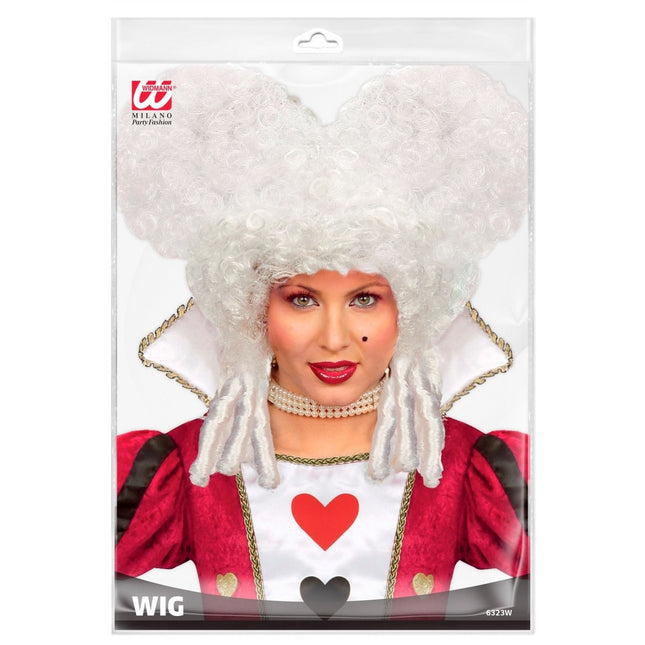 Halloween Pruik Wit Barok van Widmann koop je bij Partywinkel