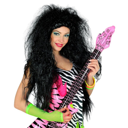 Halloween Pruik Zwart Dames Heks van Widmann koop je bij Partywinkel