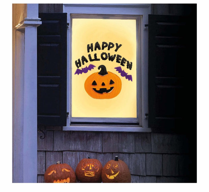 Halloween Raamdecoratie Happy Halloween van Fiestas Guirca koop je bij Partywinkel