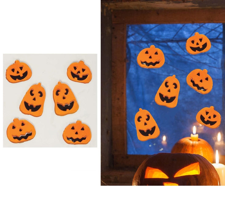 Halloween Raamdecoratie Pompoen 25cm van Fiestas Guirca koop je bij Partywinkel
