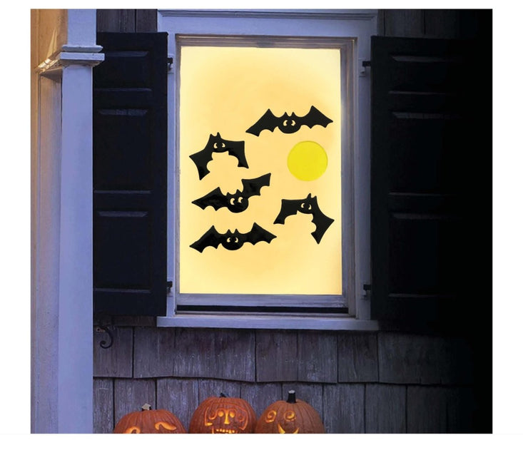 Halloween Raamdecoratie Vleermuizen van Fiestas Guirca koop je bij Partywinkel