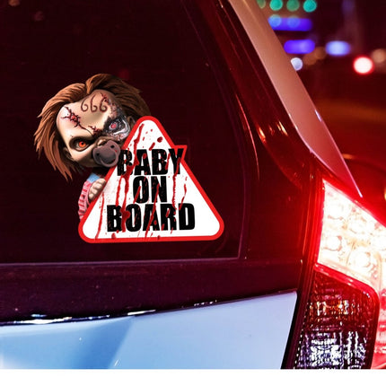 Halloween Raamsticker Baby On Board - Partywinkel - 8434077268889