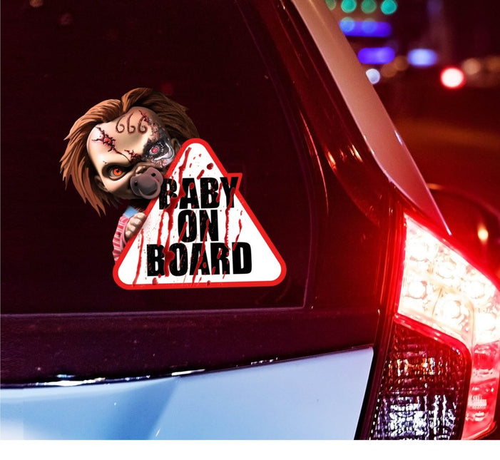Halloween Raamsticker Baby On Board - Partywinkel - 8434077268889