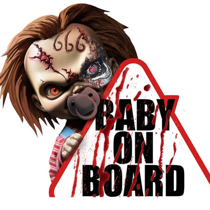 Halloween Raamsticker Baby On Board - Partywinkel - 8434077268889
