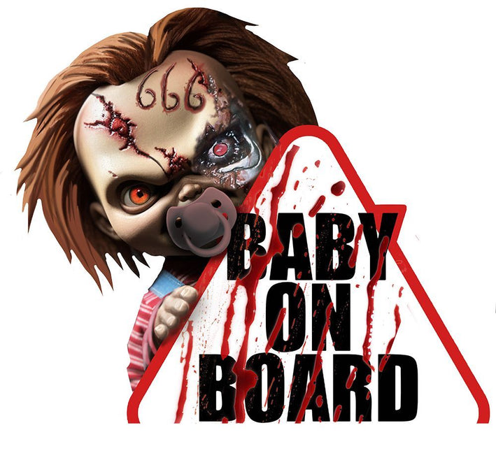 Halloween Raamsticker Baby On Board - Partywinkel - 8434077268889