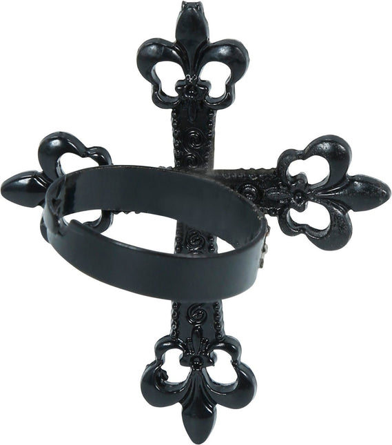 Halloween Ring Gotisch Kruis 4cm van Fiestas Guirca koop je bij Partywinkel