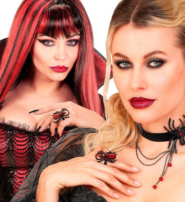 Halloween Ring Rood Spin van Widmann koop je bij Partywinkel