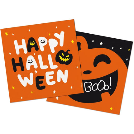 Halloween Servetten Halloween BoOo! 33cm 20st van Folat koop je bij Partywinkel