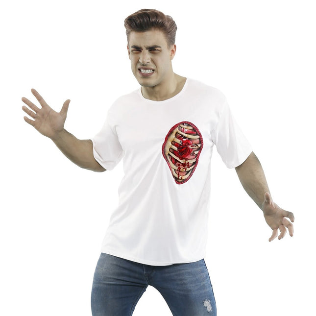 Halloween Shirt Heren Ribbenkast van Widmann koop je bij Partywinkel