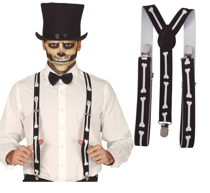 Halloween Skelet Bretels van Fiestas Guirca koop je bij Partywinkel