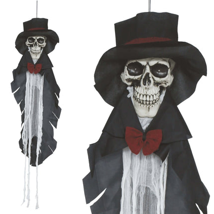 Halloween Skelet Bruidegom Licht, Geluid En Beweging 1,10m van Fiestas Guirca koop je bij Partywinkel