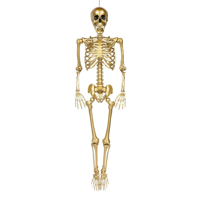 Halloween Skelet Goud 1,6m van Boland koop je bij Partywinkel
