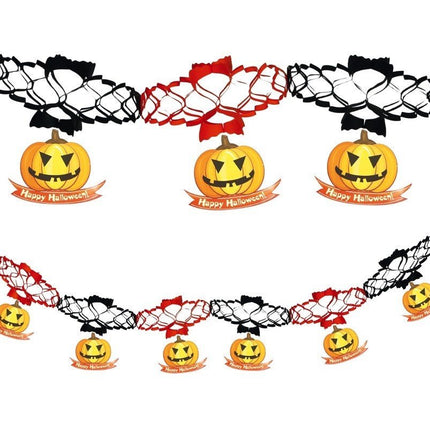 Halloween Slinger Pompoen Deluxe Onderhangers 2m van Fiestas Guirca koop je bij Partywinkel