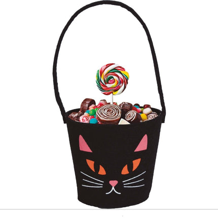 Halloween Snoepbakje Kat 13cm - Partywinkel - 8434077249833