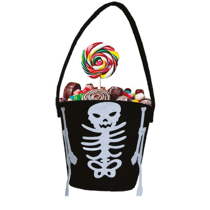 Halloween Snoepbakje Skelet 12cm - Partywinkel - 8434077249840
