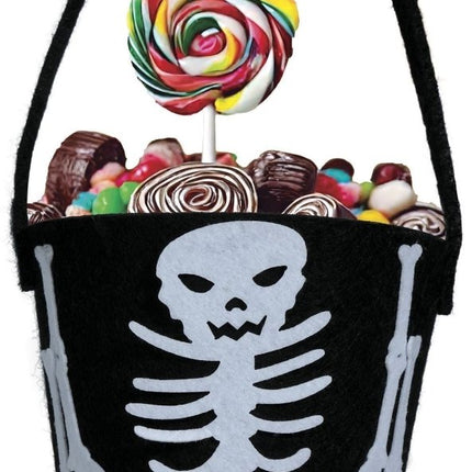 Halloween Snoepbakje Skelet 12cm - Partywinkel - 8434077249840