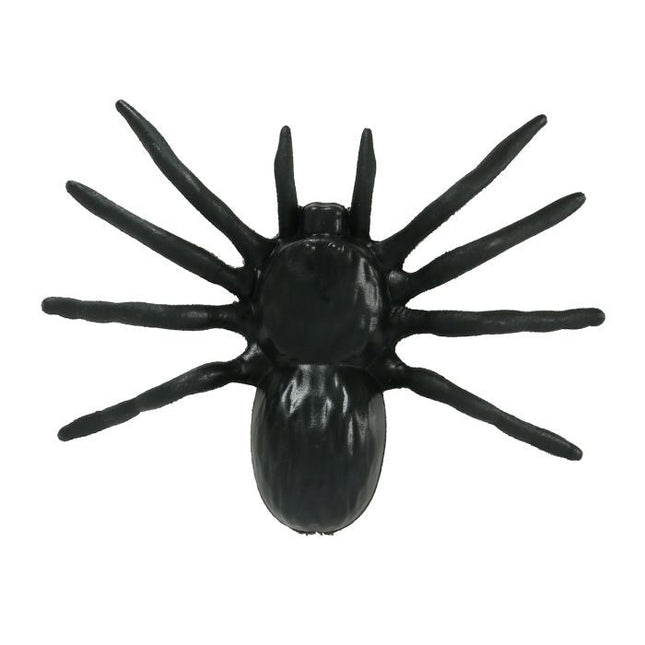 Halloween Spinnen Set 10cm 4 delig van Fiestas Guirca koop je bij Partywinkel