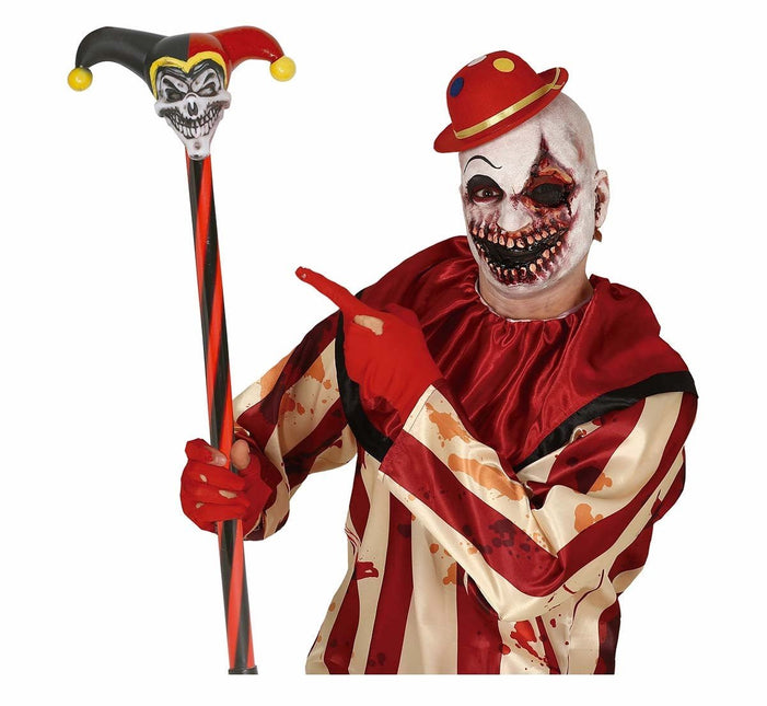 Halloween Staf Clown 90cm van Fiestas Guirca koop je bij Partywinkel